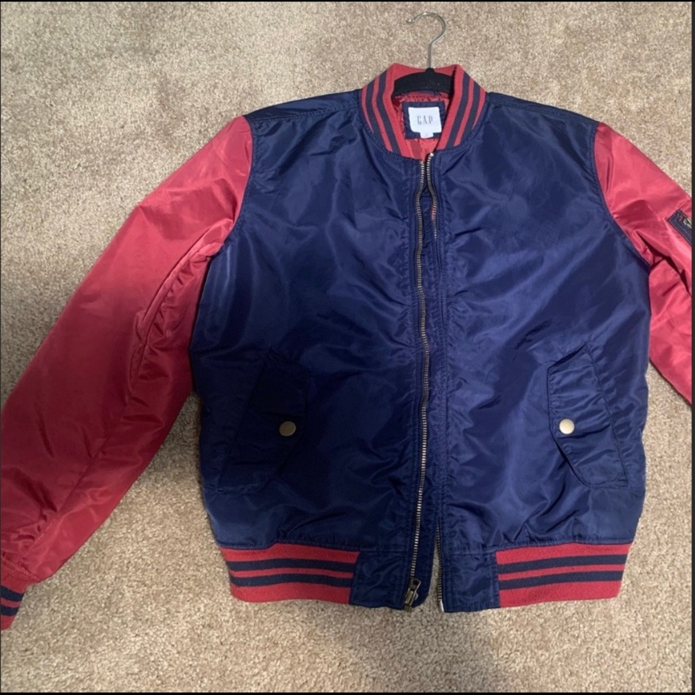 Gap Red & Blue Bomber Jacket